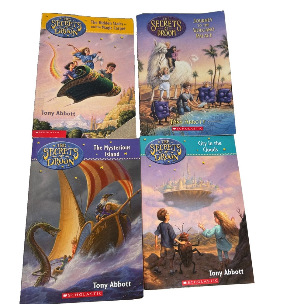 1-4 Of The Secrets of Droon Paperback Books by Tony Abbott Scholastic Chapter